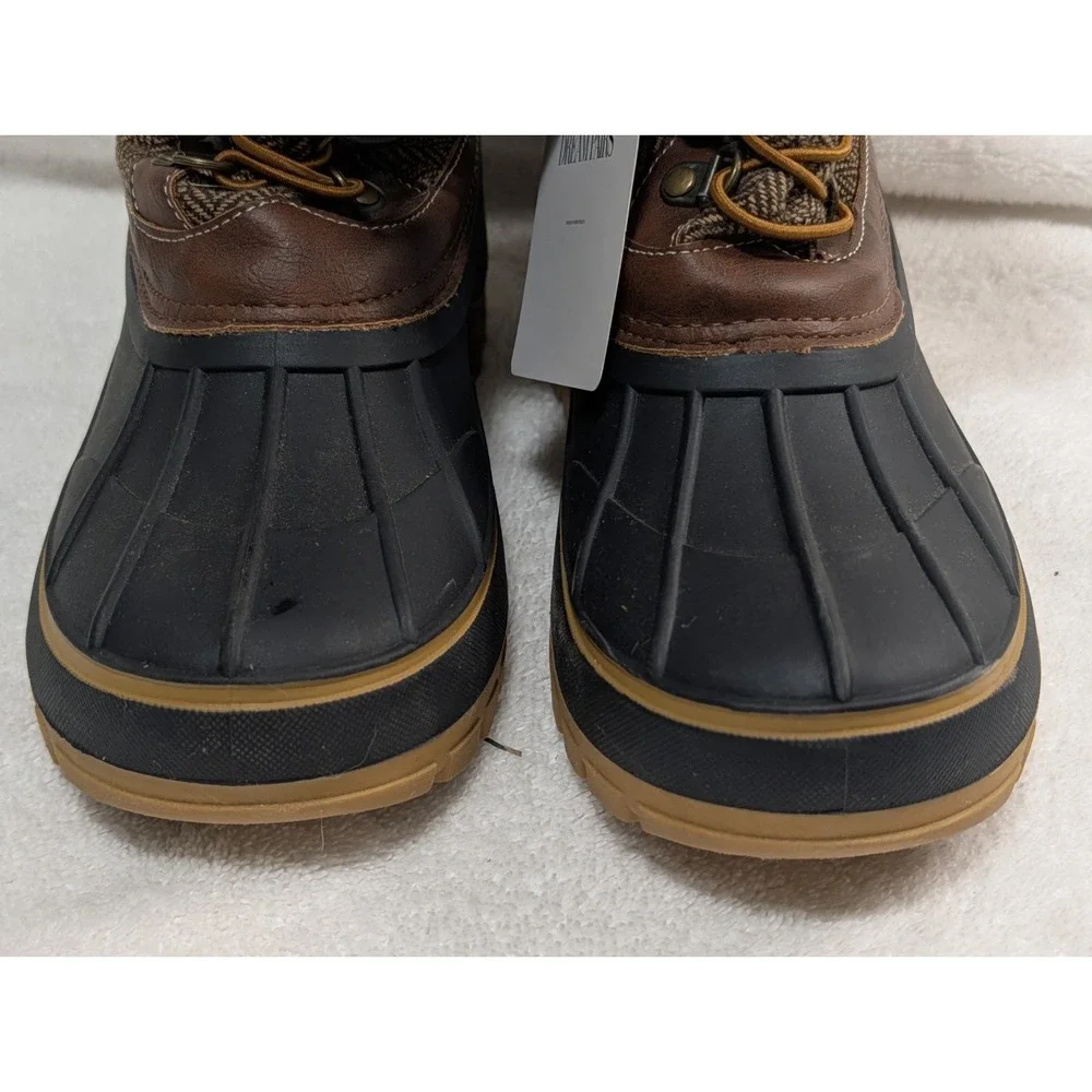 Dream Pairs Winter Snow Boots Brown women Size 4 warm insulated Waterproof shoe